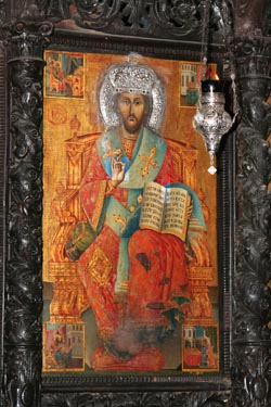 Jesus auf Thron - Ikone Thronender Jesus