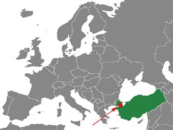 Landkarte Europa - Konstantinopel