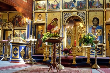 Ikonostase in einer Orthodoxen Kirche