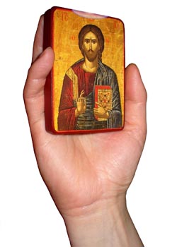 Reise-Ikone Jesus Pantokrator Pantokrator Reiseikone
