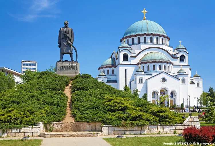 Sava-Kirche und serbisches Nationalmonument in Belgrad